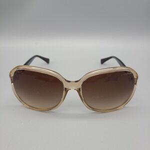 Coach HC 8145 L948 Butterfly Sunglasses Crystal Light Brown Dark Tortoise 60mm